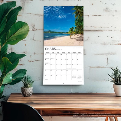 Iles Tropicales 2026 Wall Calendar (French)