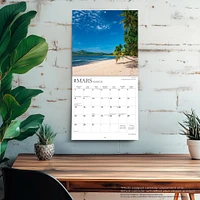Iles Tropicales 2026 Wall Calendar (French)