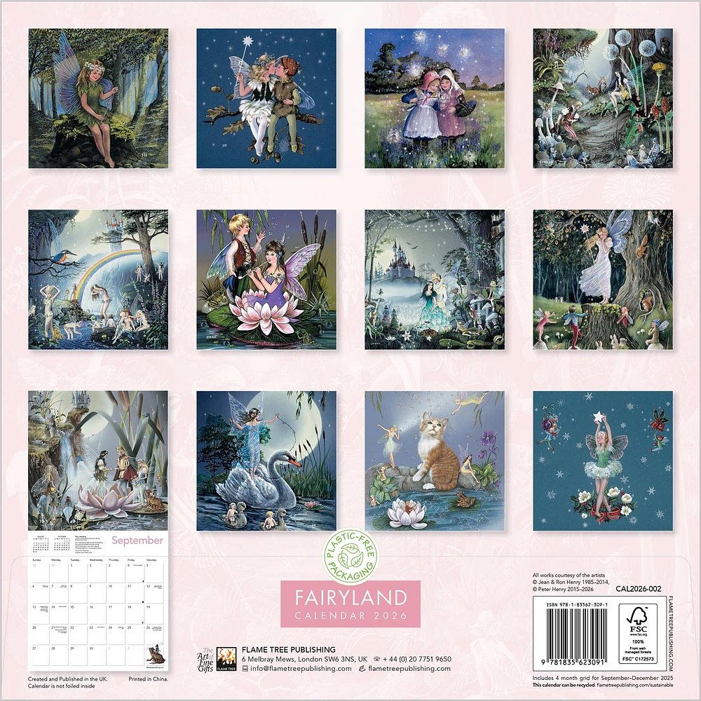 Fairyland By Jean & Ron Henry 2026 Wall Calendar