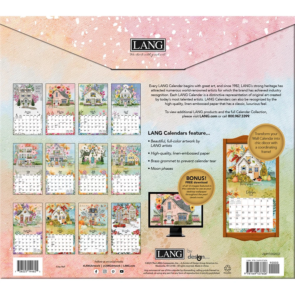 Bless This Home 2026 Deluxe Wall Calendar - Online Exclusive