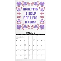 Bitchin Cross Stitchin 2026 Wall Calendar