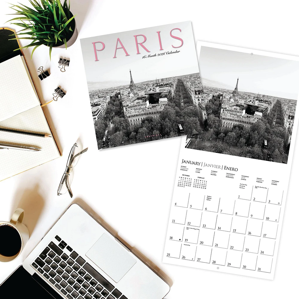 Paris 2026 Wall Calendar - Online Exclusive