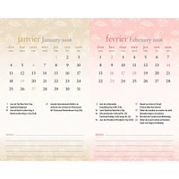 Motifs 2026 Double View Easel Calendar (French)