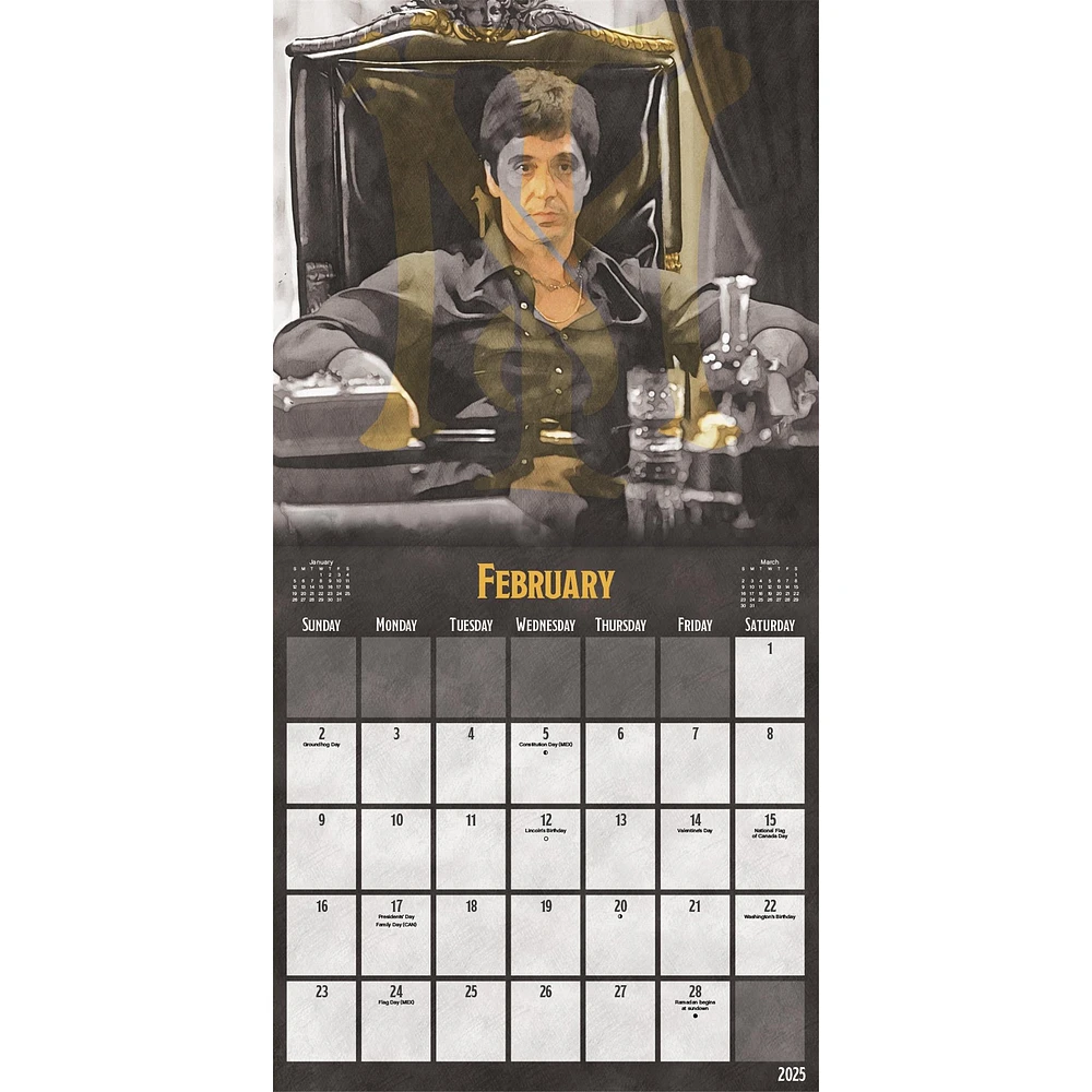 Scarface Wall 2025 Calendar - Online Exclusive