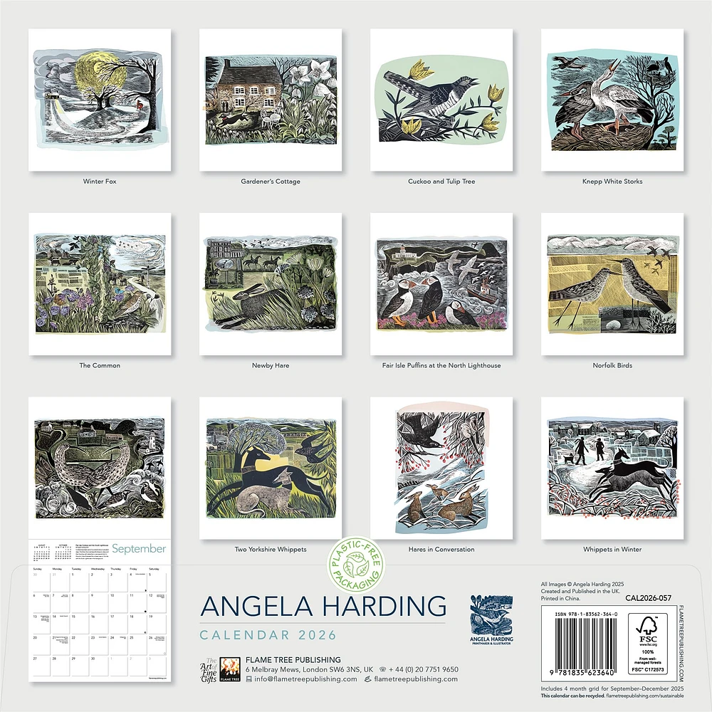 Angela Harding 2026 Wall Calendar - Online Exclusive