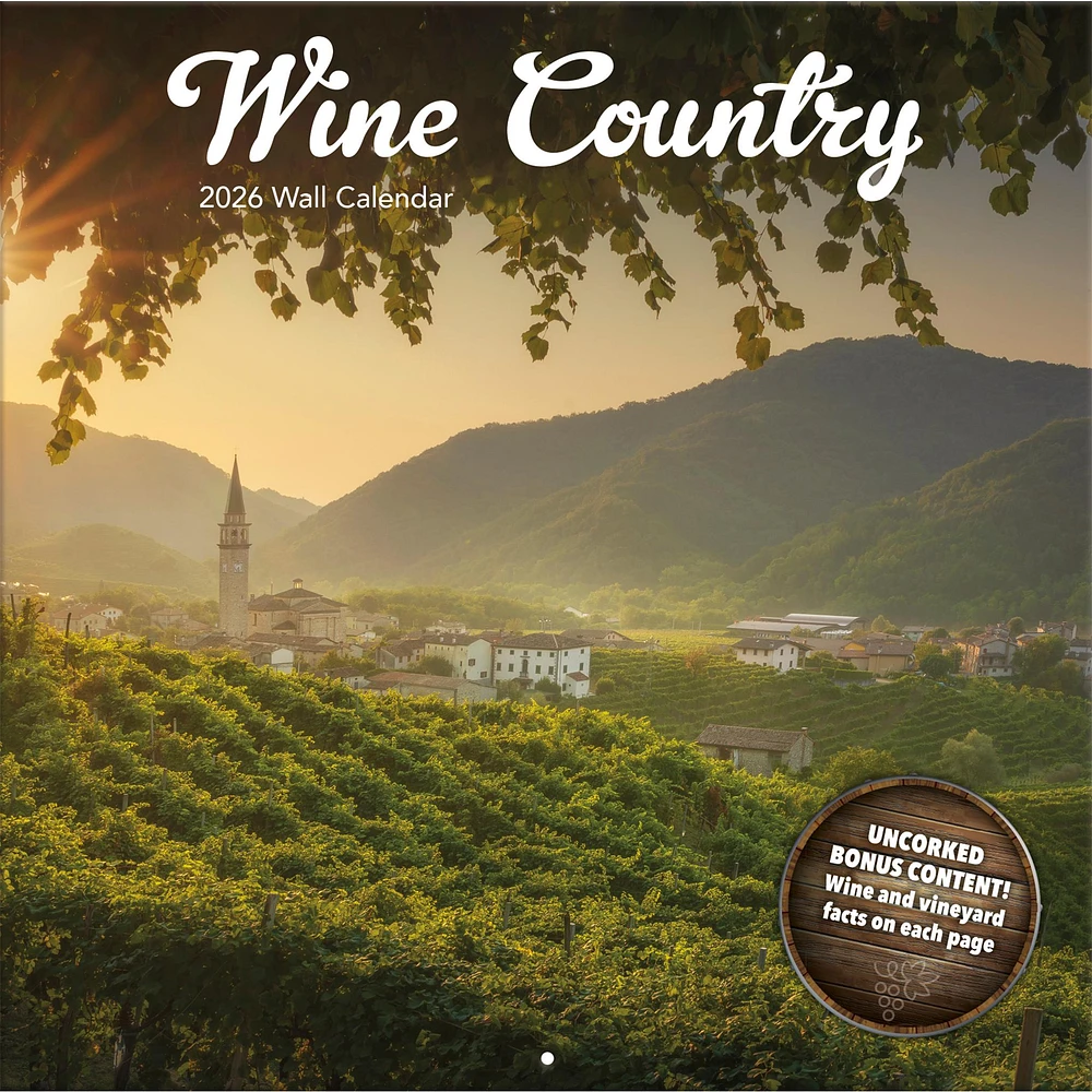 Wine Country 2026 Wall Calendar