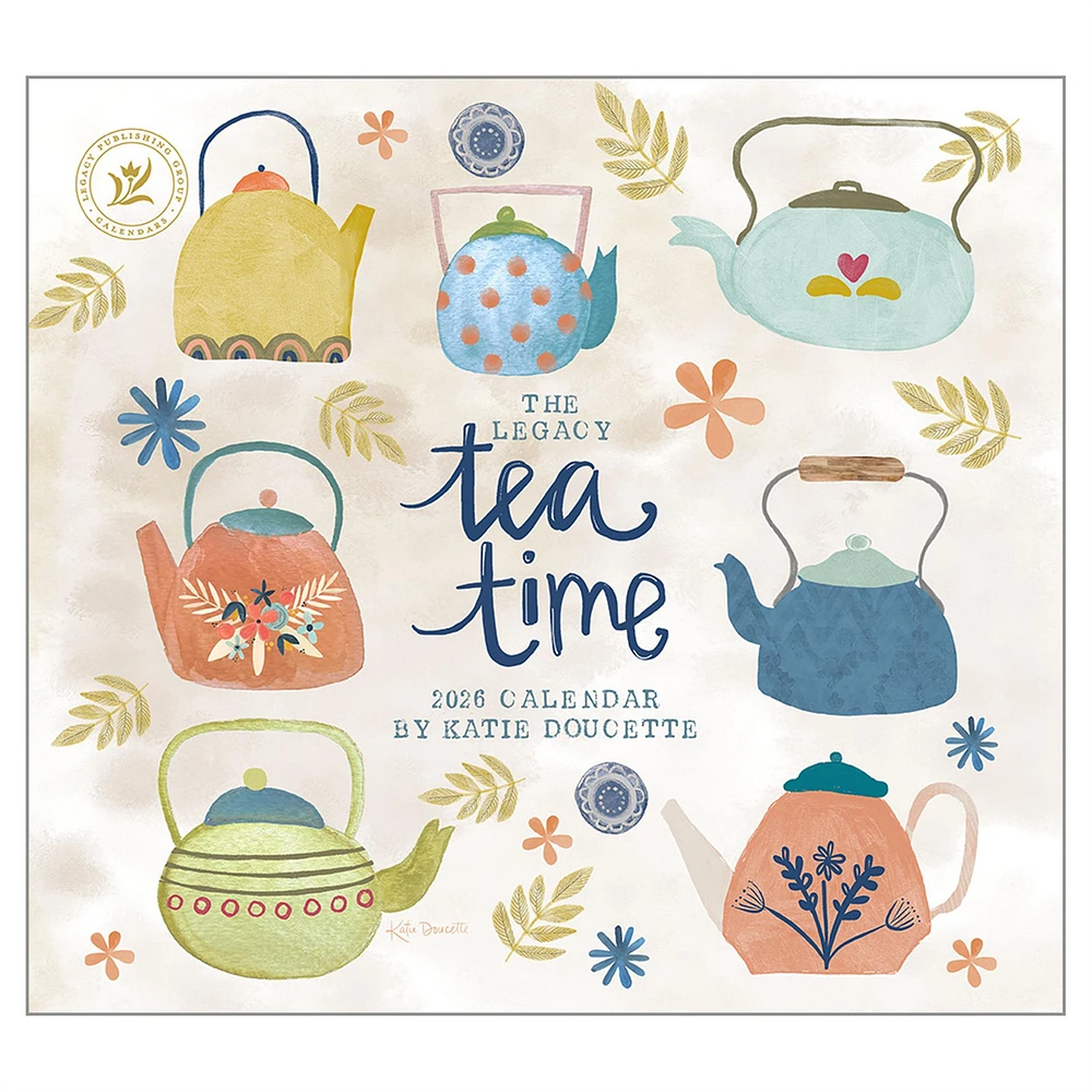 Tea Time 2026 Deluxe Wall Calendar
