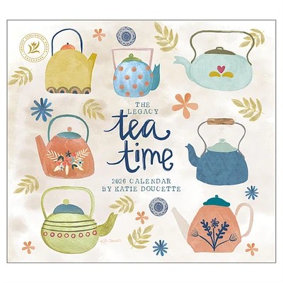 Tea Time 2026 Deluxe Wall Calendar