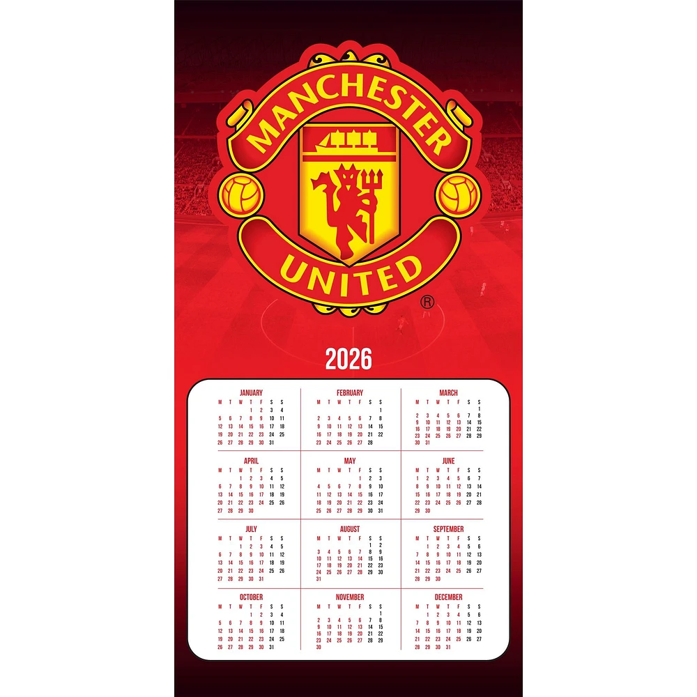 Manchester United 2026 Wall Calendar