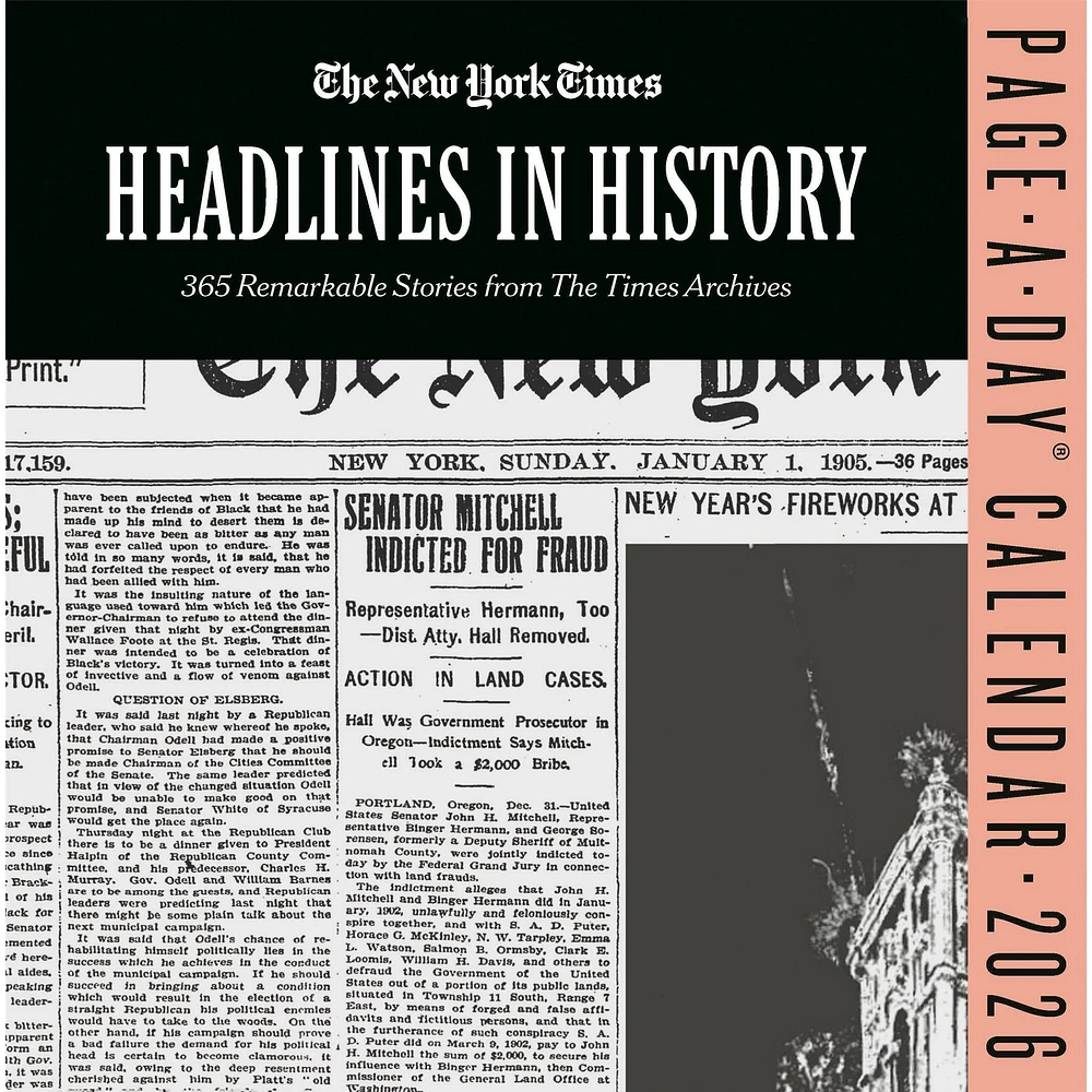 The New York Times Headlines In History 2026 Box Calendar - Online Exclusive