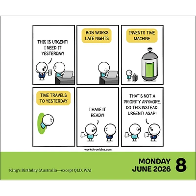 Work Chronicles 2026 Box Calendar