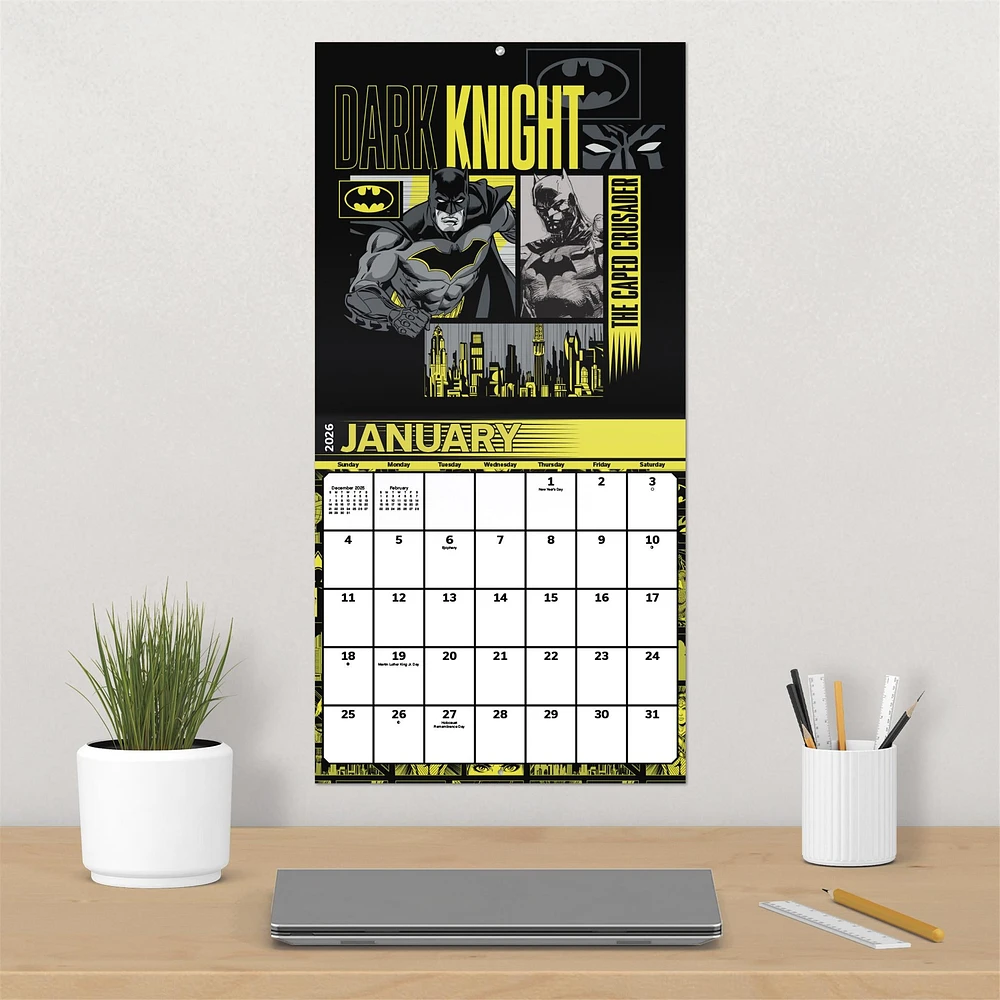 The Justice League Classic 2026 Wall Calendar