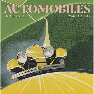 Automobiles Vintage Posters 2026 Wall Calendar - Online Exclusive