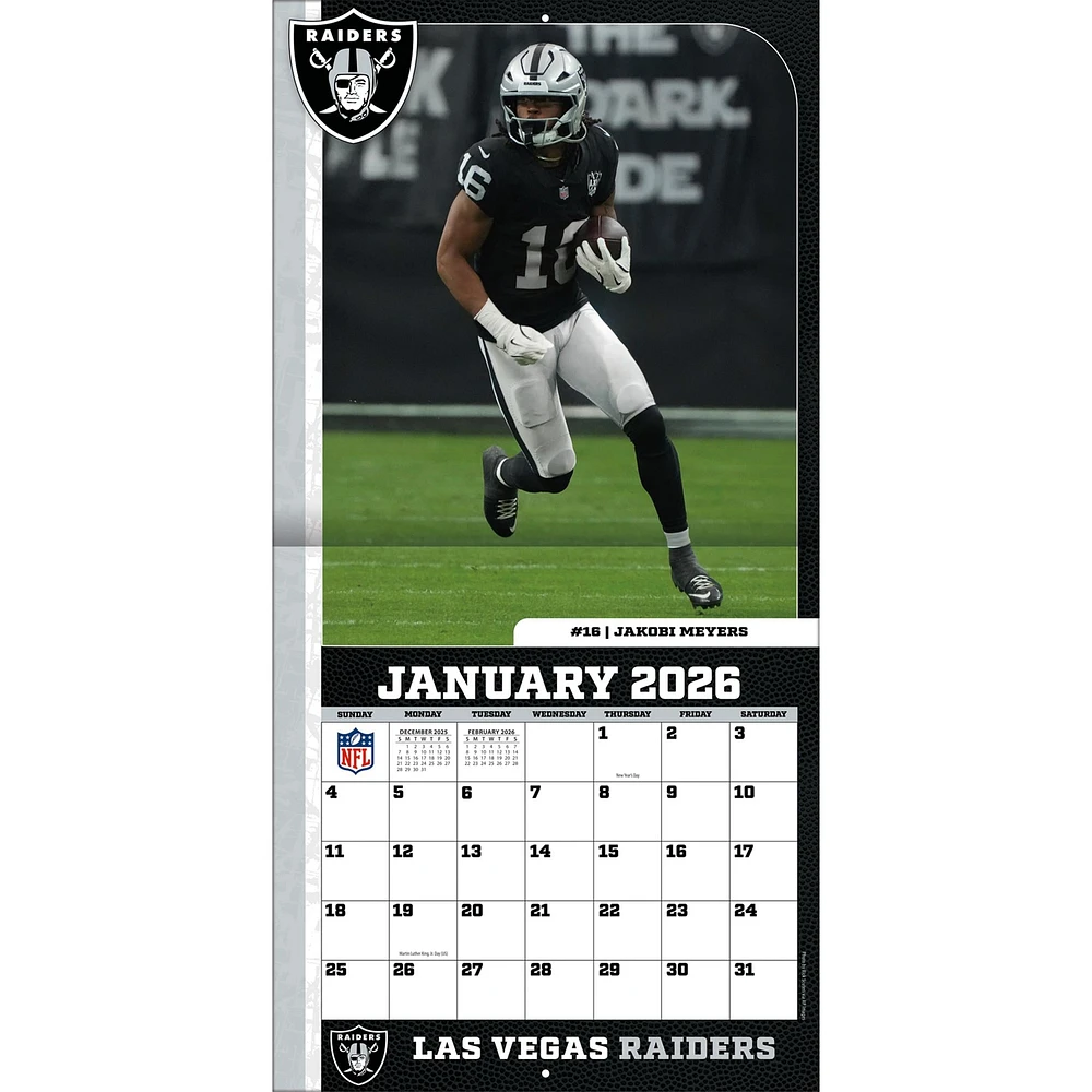 NFL Las Vegas Raiders 2026 Wall Calendar