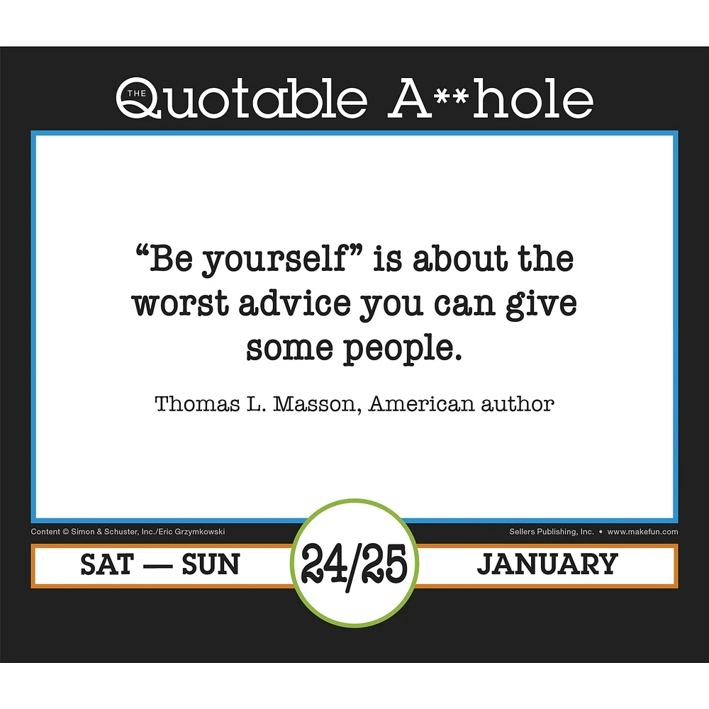 Quotable Ahole 2026 Box Calendar