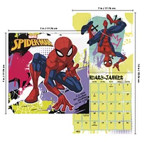 Spider Man Bilingual 2026 Mini Calendar