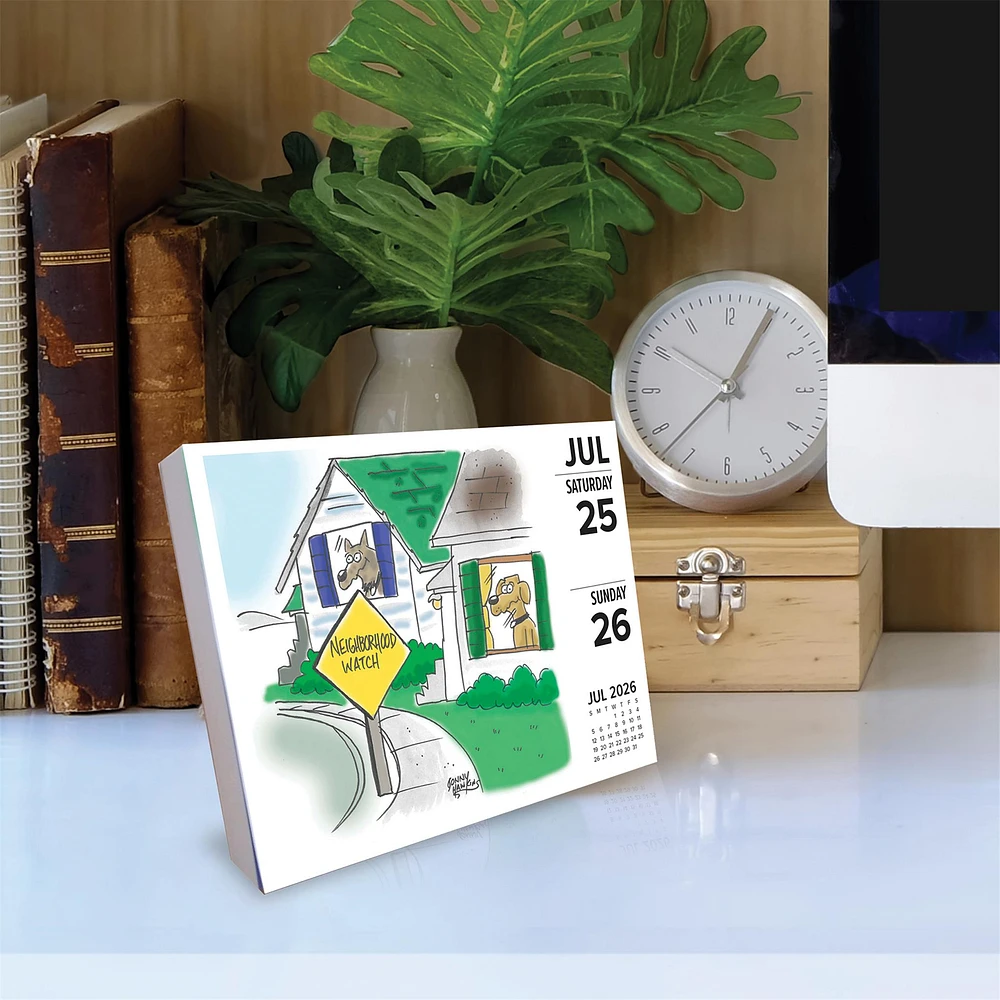 Dog Cartoon A Day By Jonny Hawkins 2026 Box Calendar - Online Exclusive