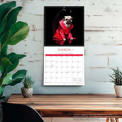 Fantasy Pugs 2026 Wall Calendar