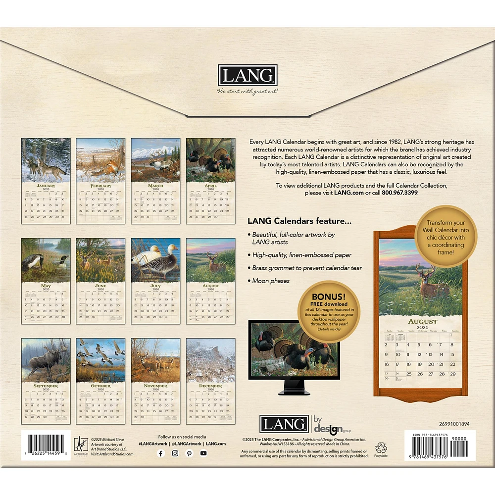 Beyond The Woods 2026 Wall Calendar - Online Exclusive