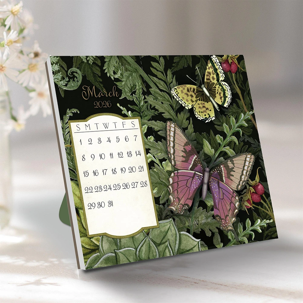 Midnight Garden Postcard 2026 Easel Calendar - Online Exclusive