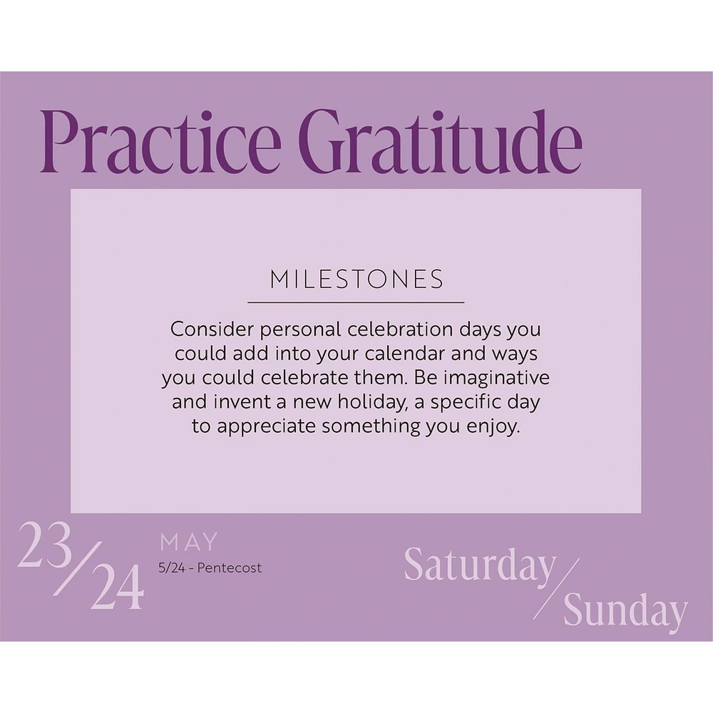 Gratitude Year Of 2026 Box Calendar