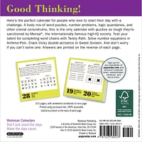 Mensa 365 Brain Puzzlers 2026 Box Calendar