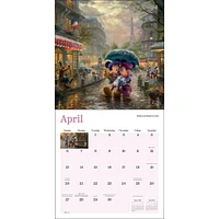 Kinkade Disney Dreams Collection Wall 2025 Calendar