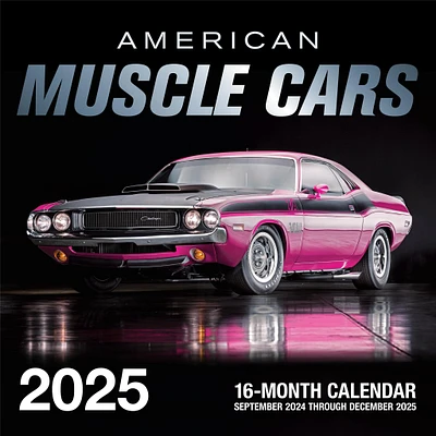 American Muscle Cars Wall 2025 Calendar