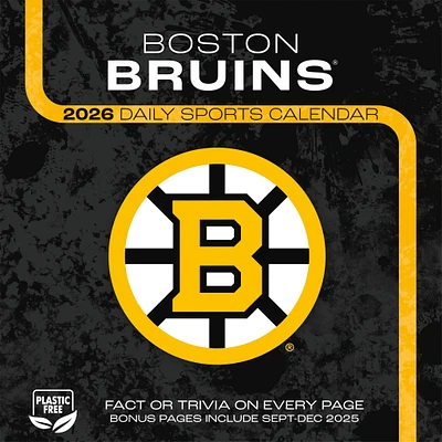 NHL Boston Bruins 2026 Box Calendar