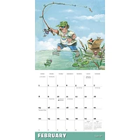 Gary Patterson Gone Fishing 2026 Wall Calendar
