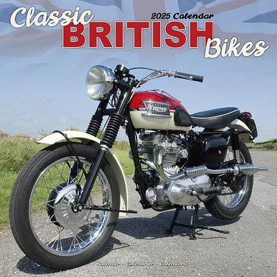 Classic British Bikes Wall 2025 Calendar