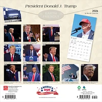 President Donald J Trump 2026 Wall Calendar - Online Exclusive