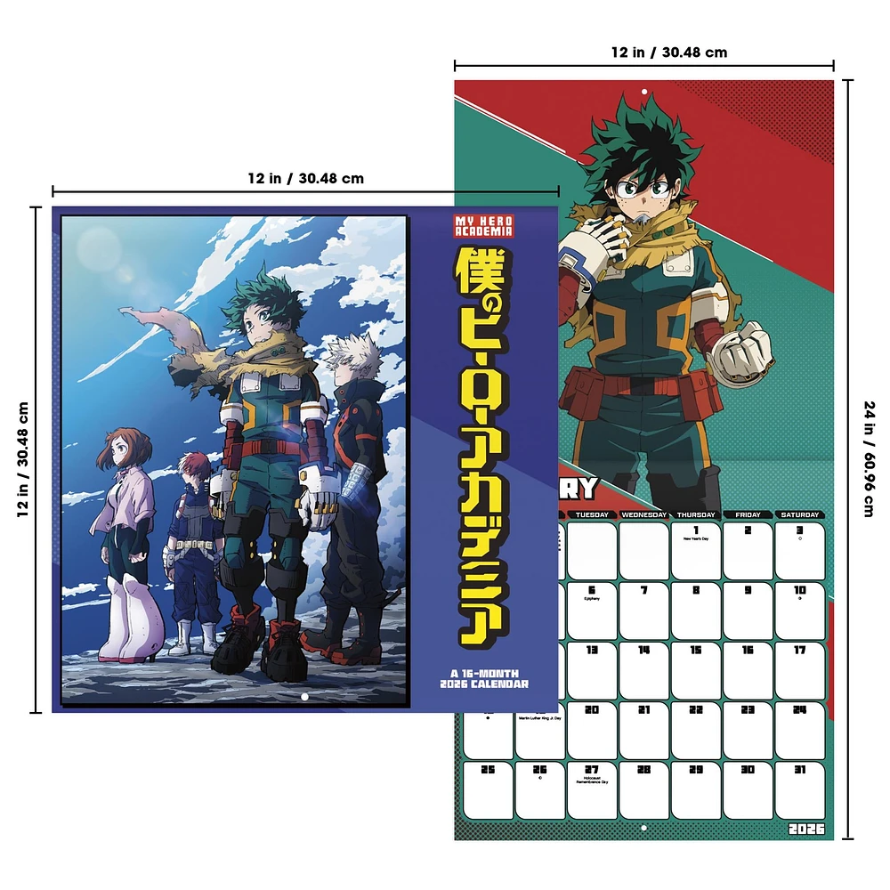 My Hero Academia 2026 Wall Calendar - Online Exclusive