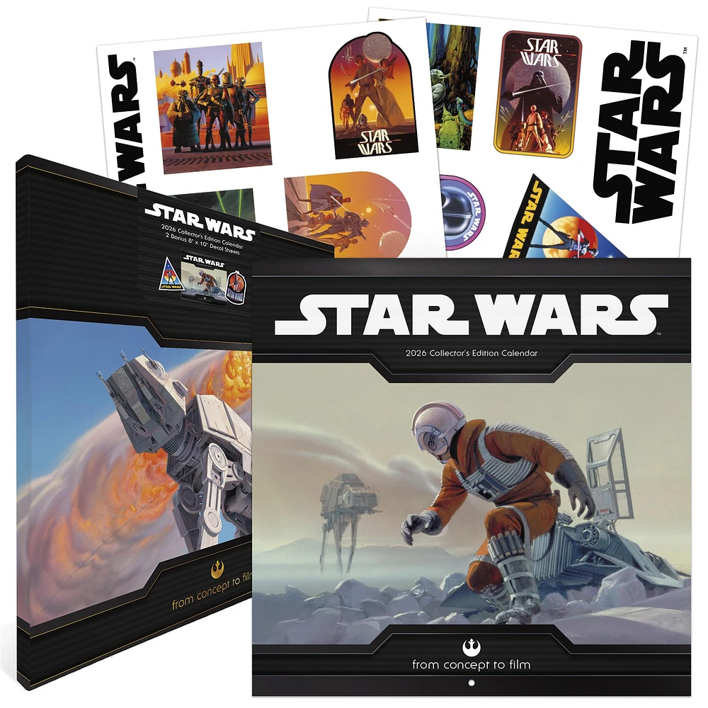 Star Wars Collectors Edition 2026 Wall Calendar