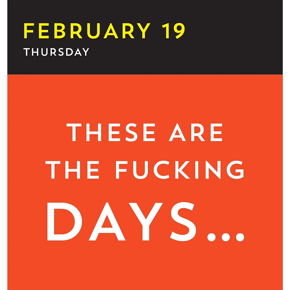A Fucking Calendar 2026 Box Calendar