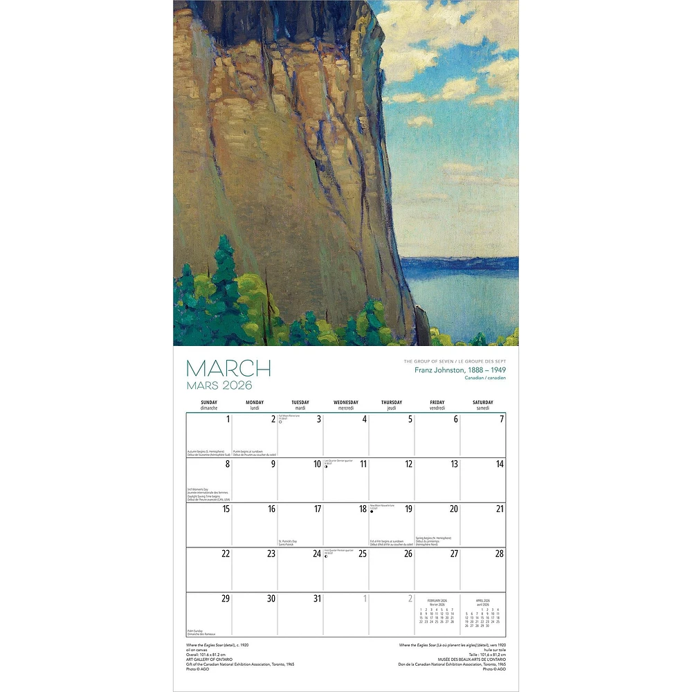 Group Of Seven AGO 2026 Wall Calendar