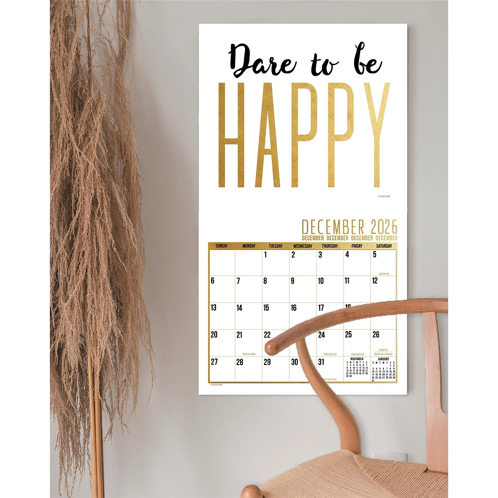 Live Laugh Love 2026 Deluxe Wall Calendar