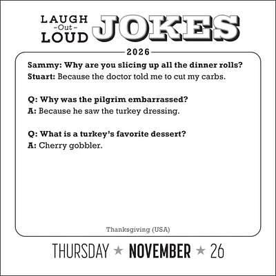 Laugh-Out-Loud Jokes 2026 Box Calendar - Online Exclusive