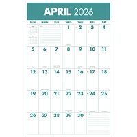 Mammoth Grid Oversized 2026 Poster Calendar