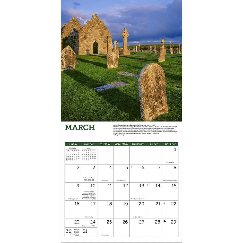 Irish Country Wall 2025 Calendar