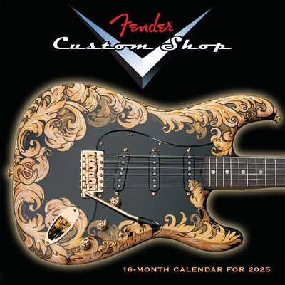 Fender Guitars Custom Shop Wall 2025 Calendar