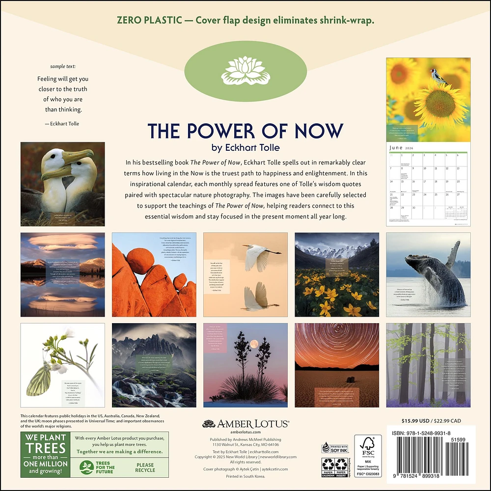 Power Of Now 2026 Wall Calendar - Online Exclusive