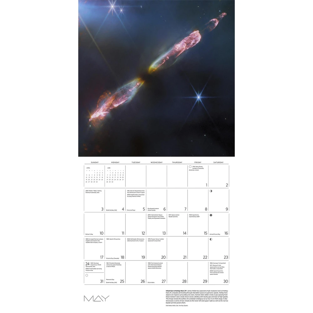 Space Views 2026 Deluxe Special Edition Wall Calendar with Print