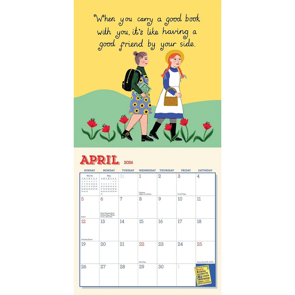 Book Nerd 2026 Mini Calendar