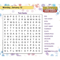 Hollywood Word Search 2026 Box Calendar - Online Exclusive