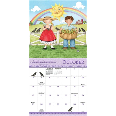 Mary Engelbreits Grow With The Flow 2026 Mini Calendar - Online Exclusive
