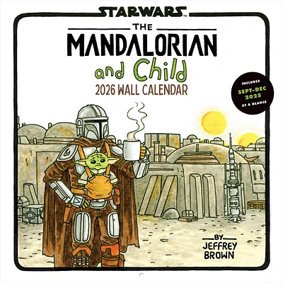 The Mandalorian And Child 2026 Wall Calendar - Online Exclusive