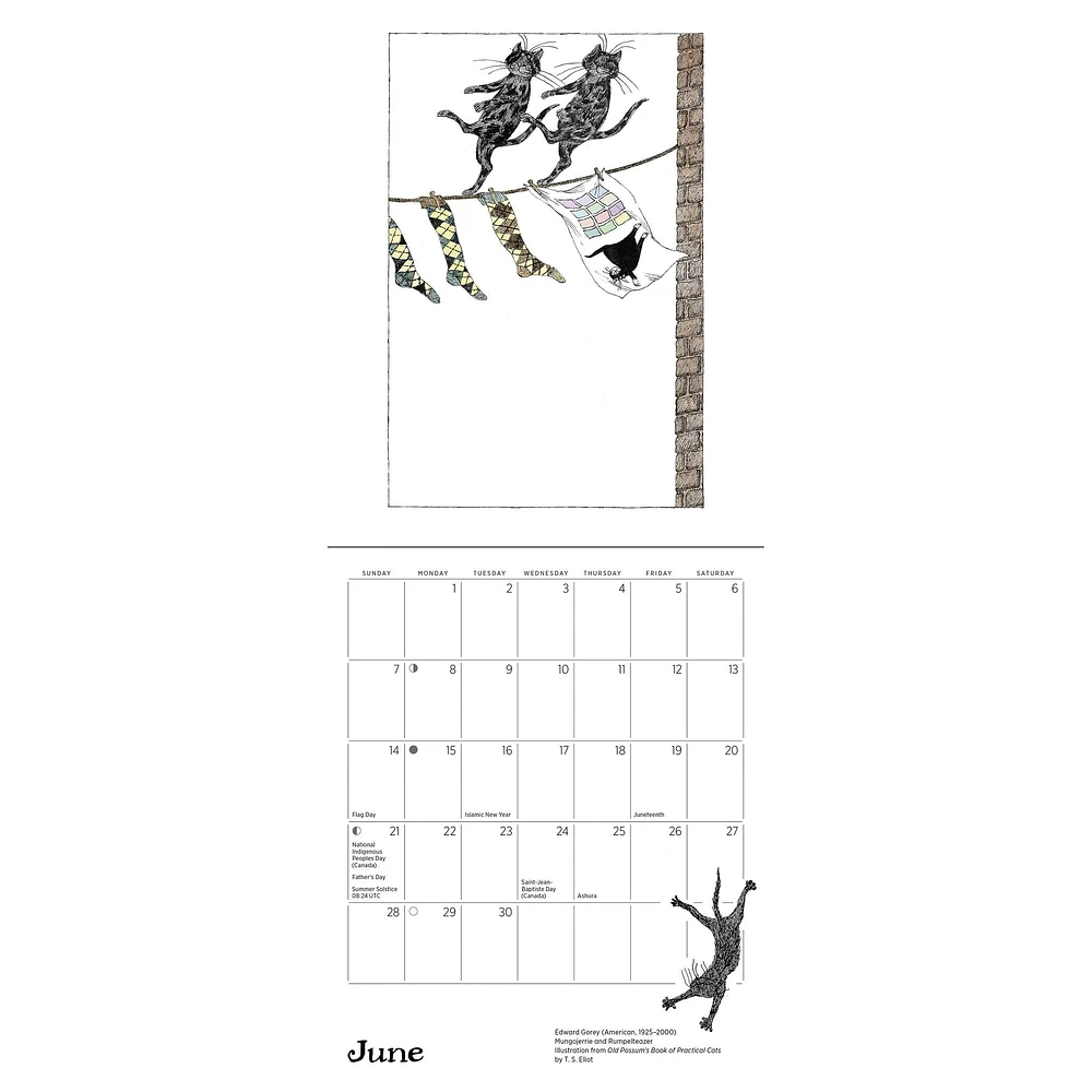 Edward Gorey 2026 Mini Calendar - Online Exclusive