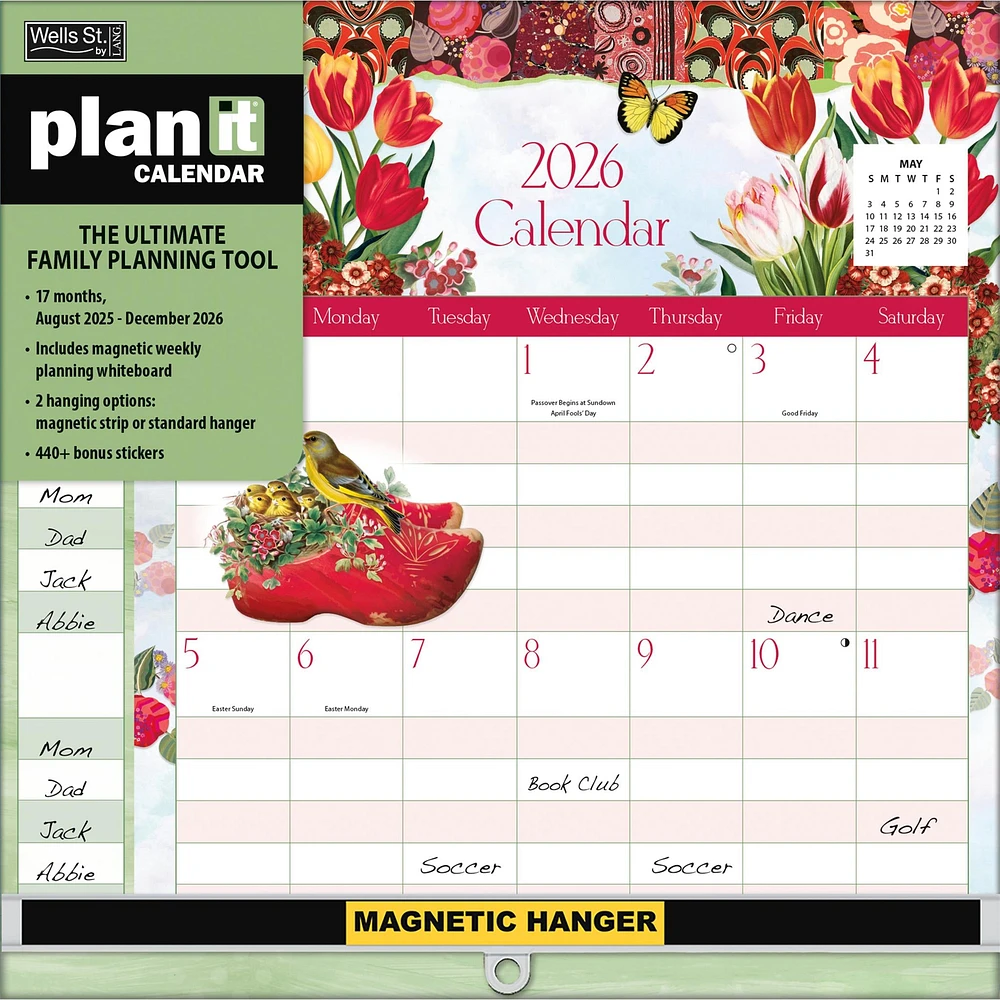 Botanical Gardens 2025-2026 Plan It Wall Calendar