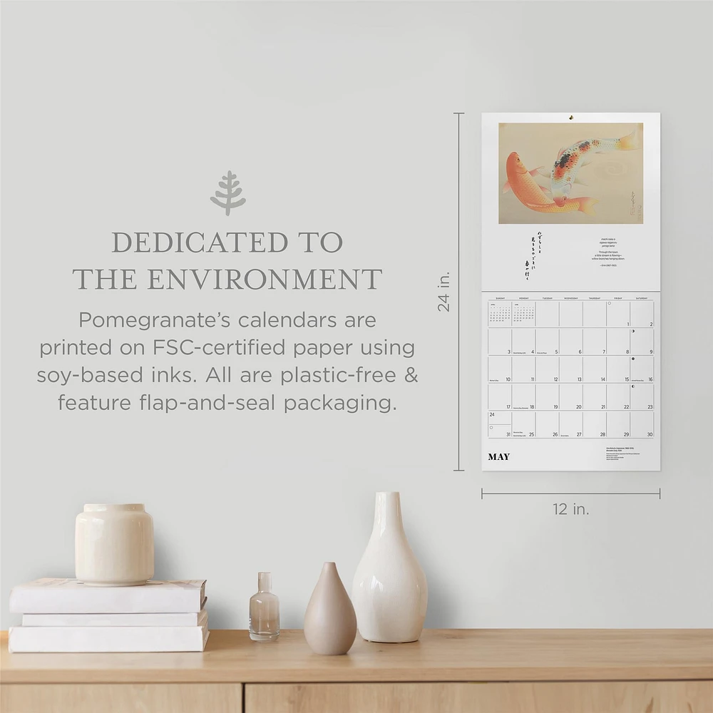 Japanese Art And Poetry 2026 Special Edition Wall Calendar with Print